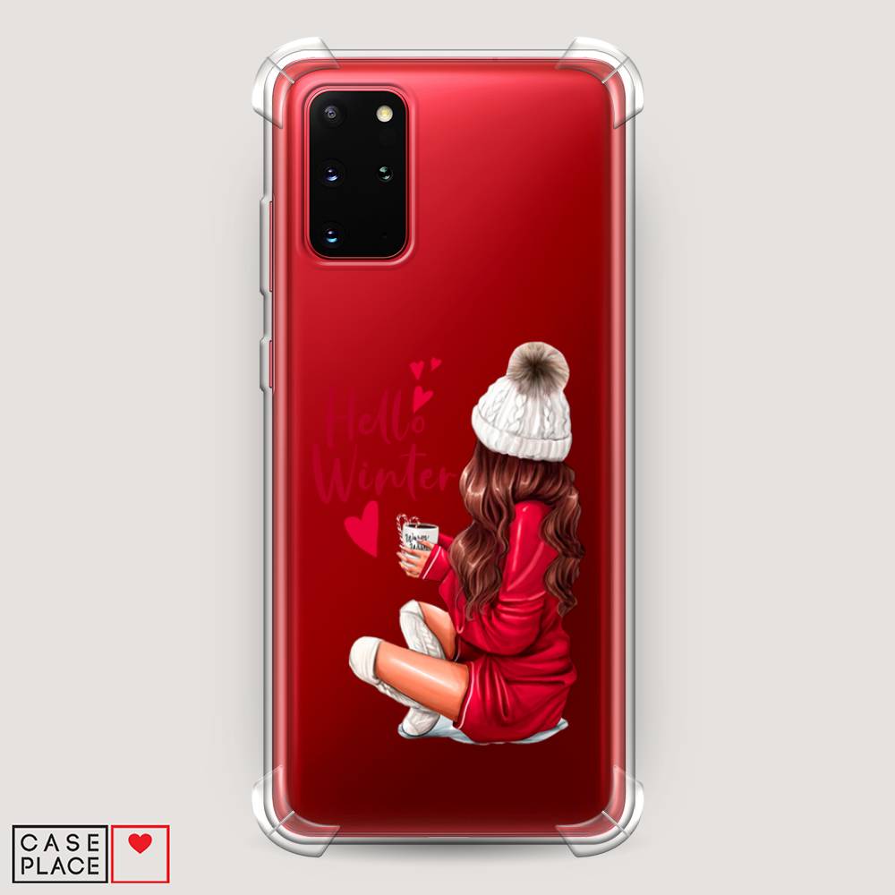 

Чехол Awog на Samsung Galaxy S20 + "Hello winter", Красный;коричневый;белый