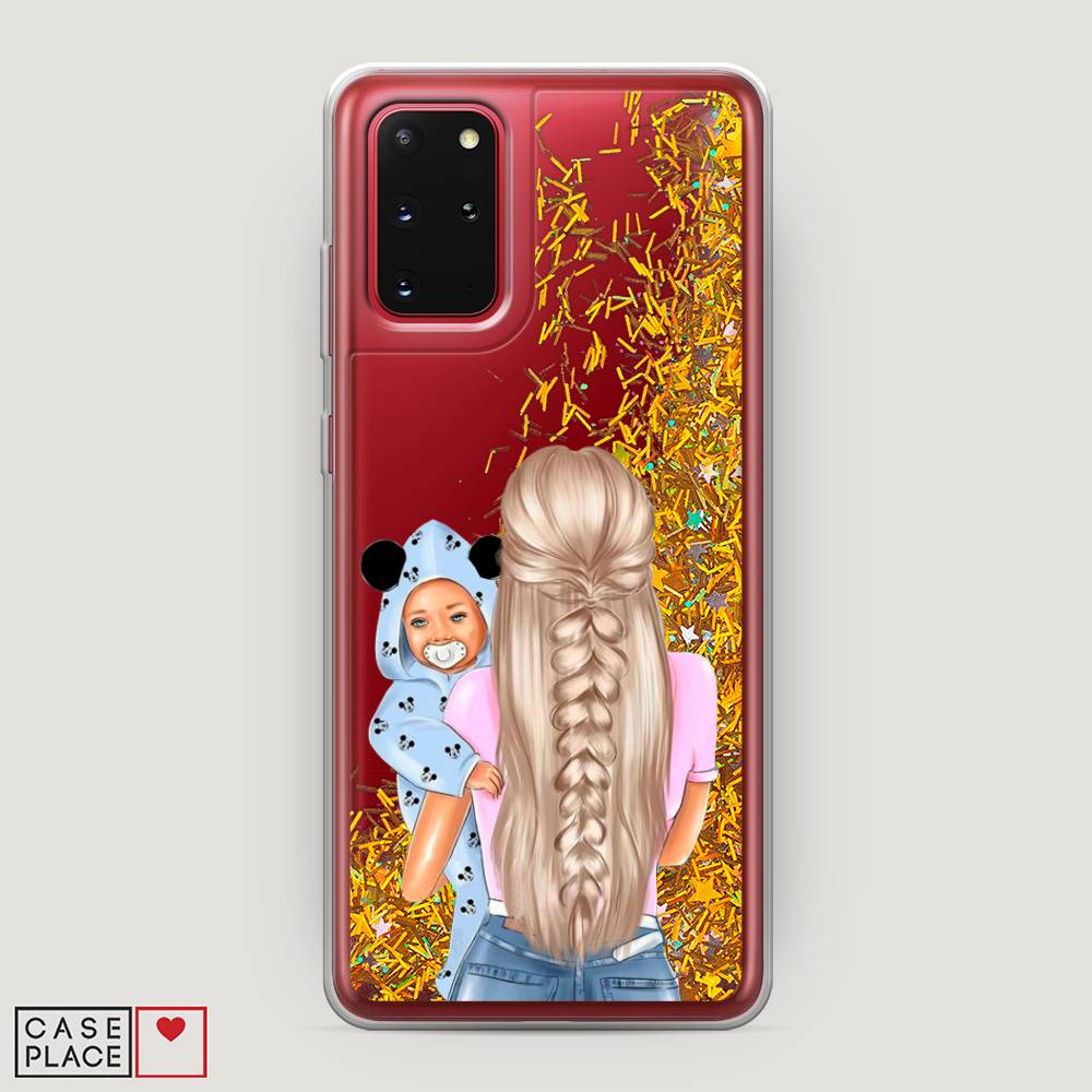 

Чехол Awog на Samsung Galaxy S20 + "Молодая мама", Бежевый;голубой, 29390-1