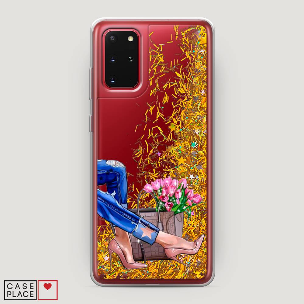 

Чехол Awog на Samsung Galaxy S20 + "Каблучки", Голубой;коричневый;розовый, 29390-1