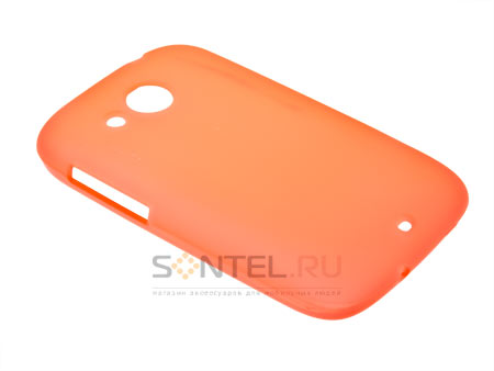 

Силиконовый чехол для HTC Desire C оранжевый в тех.уп.