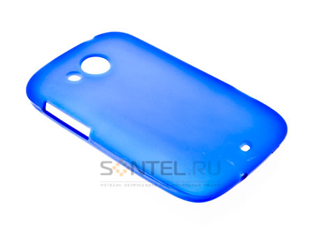 

Силиконовый чехол для HTC Desire C синий в тех.уп.