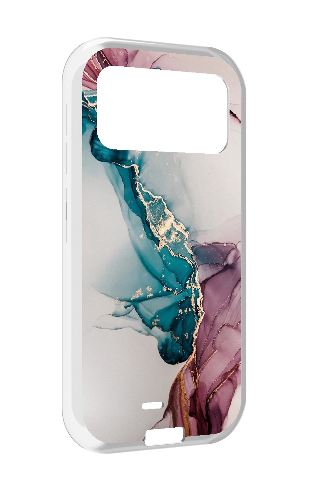 

Чехол MyPads фиолетовый синий краски для Oukitel F150 H2022, Прозрачный, Tocco