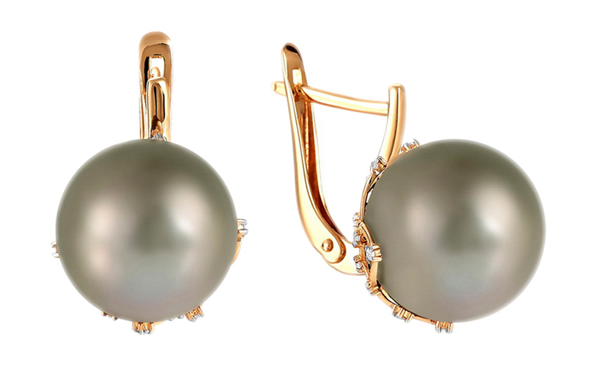 

Серьги из красного золота с жемчугом Примаэксклюзив 290-1-1061R, 290-1-1061R