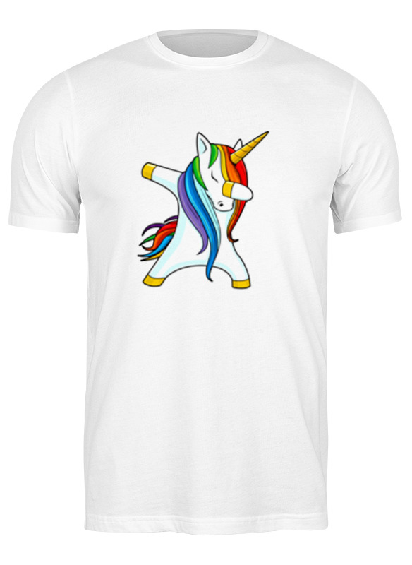 

Футболка мужская Printio Dab unicorn белая M, Белый, Dab unicorn