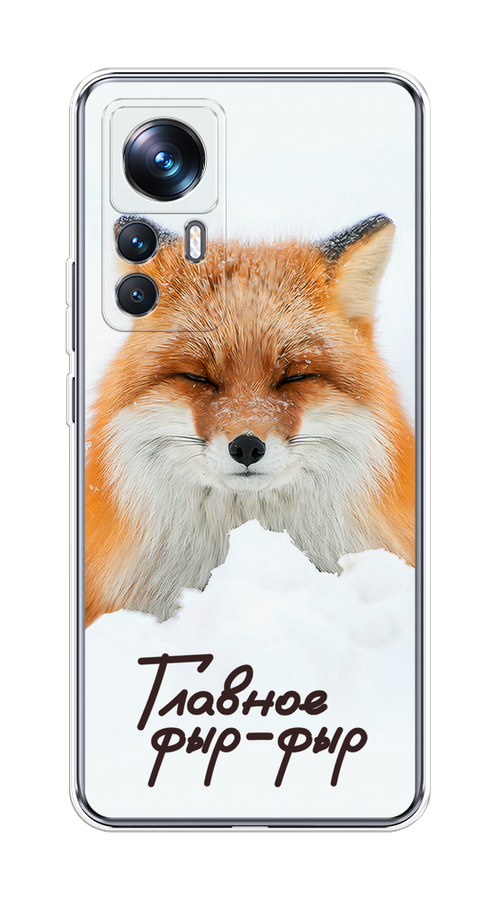 

Чехол на Xiaomi 12T Pro "Снежный фыр-фыр", Оранжевый;белый;коричневый, 315750-1