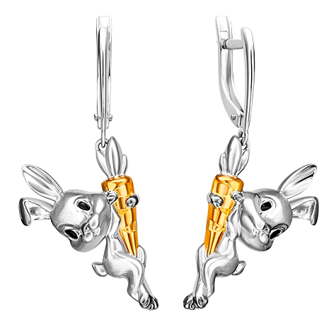 

Серьги из серебра с эмалью PLATINA jewelry 02-5112-00-000-0200-Ag, 02-5112-00-000-0200-Ag