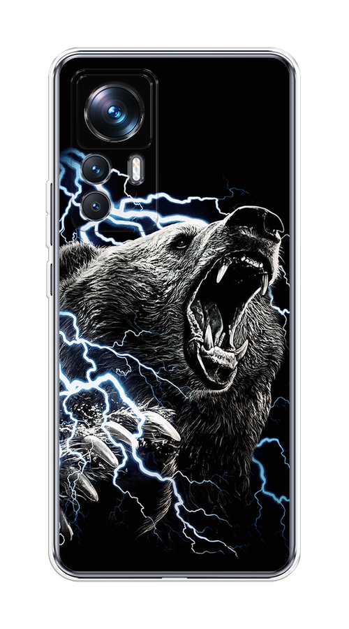 

Чехол на Xiaomi 12T Pro "Гроза и медведь", Черный;серый;серебристый, 315750-1