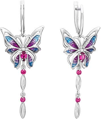 

Серьги из серебра с гранатом PLATINA jewelry 02-4783-00-204-0200-69-Ag, 02-4783-00-204-0200-69-Ag