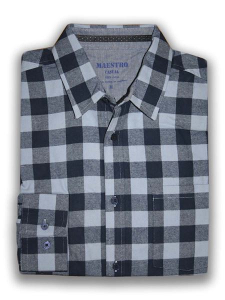 

Рубашка мужская Maestro Hudson 70 голубая M, Голубой, Hudson 70