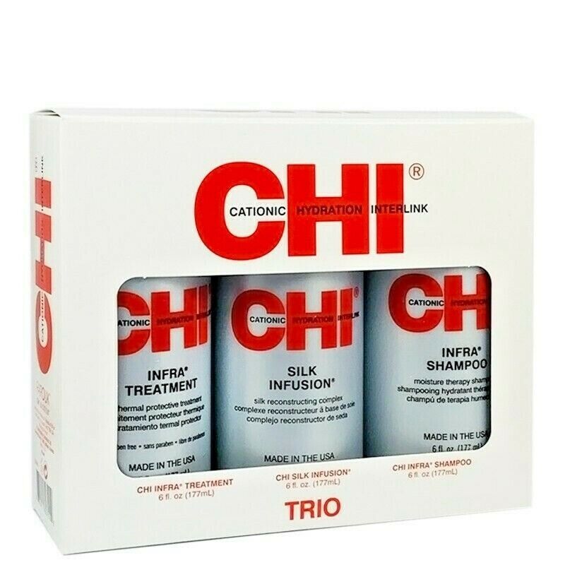 Набор подарочный для ежедневного ухода за волосами Chi infra trio kit