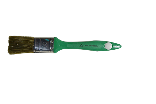 Кисть Deltaroll с зеленой ручкой, смешанная щетина, 70x16 мм