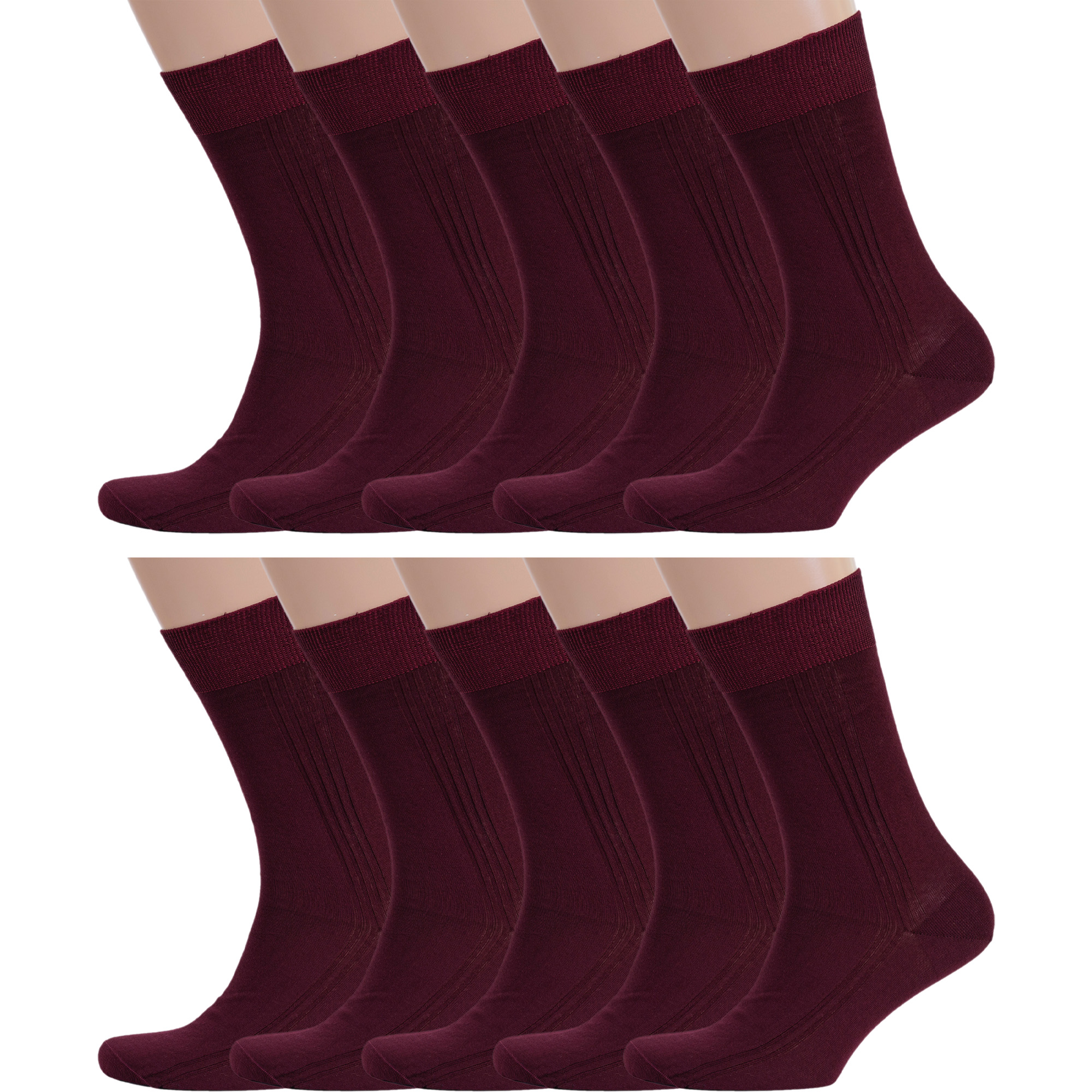 

Комплект носков мужских Rusocks 10-М3-11001 бордовых 27, Бордовый, 10-М3-11001