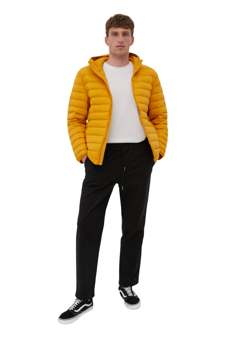 Куртка мужская Finn Flare BAS-20064 желтая 2XL