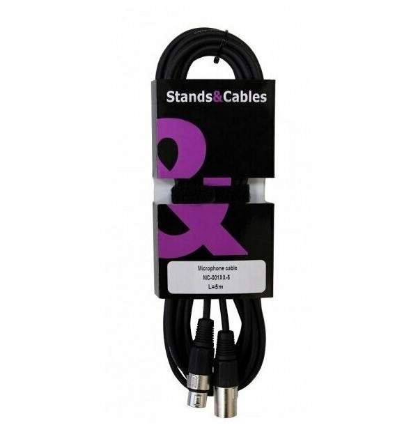 фото Stands cables mc-001xx-5 микрофонный кабель распаянный, xlr-xlr, длина 5 метров