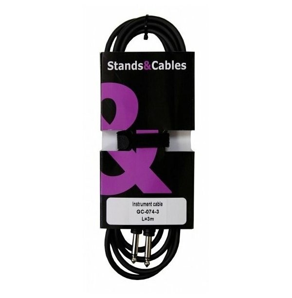 Stands Cables Gc-074-3 - кабель распаянный инструментальный Jack-jack 3 м 693₽