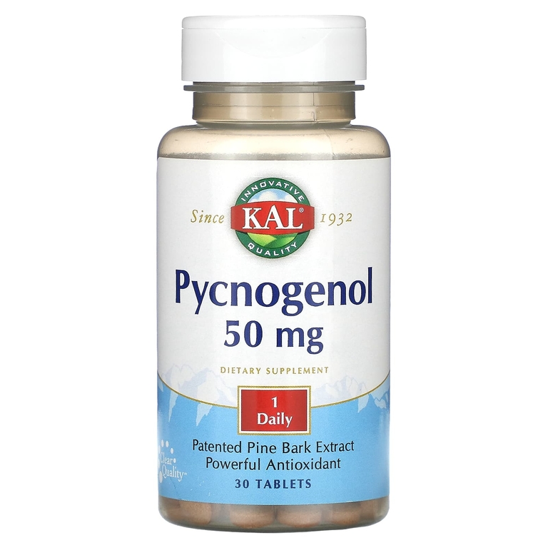 Купить Pycnogenol 30ct 50mg, Пикногенол KAL Pycnogenol 50 мг таблетки 30 шт