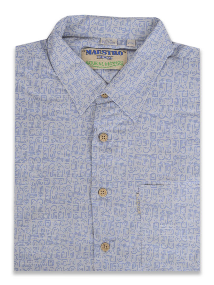 Рубашка мужская Maestro Tourist 29-K голубая XL