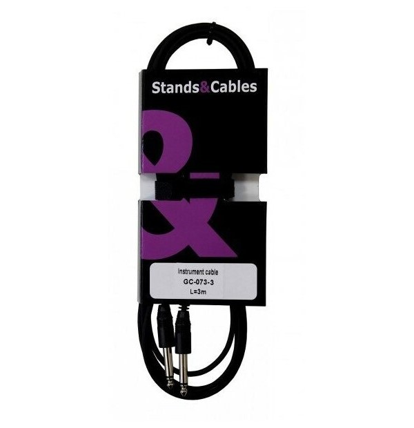 фото Stands cables gc-073-3 - кабель распаянный инструментальный jack-jack 3 м.