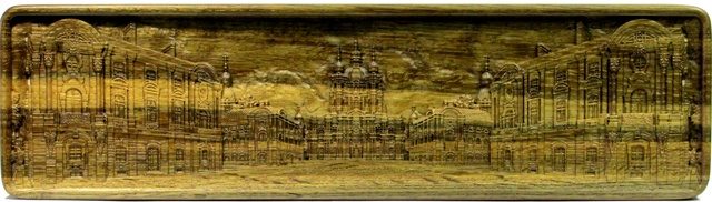 фото Резная дубовая шкатулка смольный монастырь 999-rtb-802-3m ровертайм