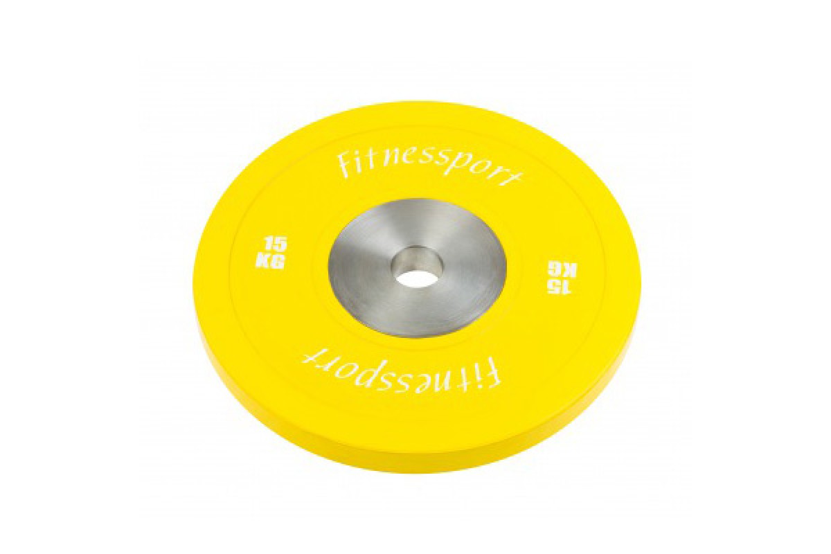 

Диск для штанги Fitnessport RCP22 15 кг, 51 мм, Желтый, RCP22