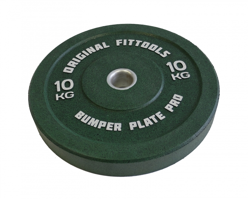 фото Бамперный диск для кроссфита (зеленый) 10 кг. nobrand