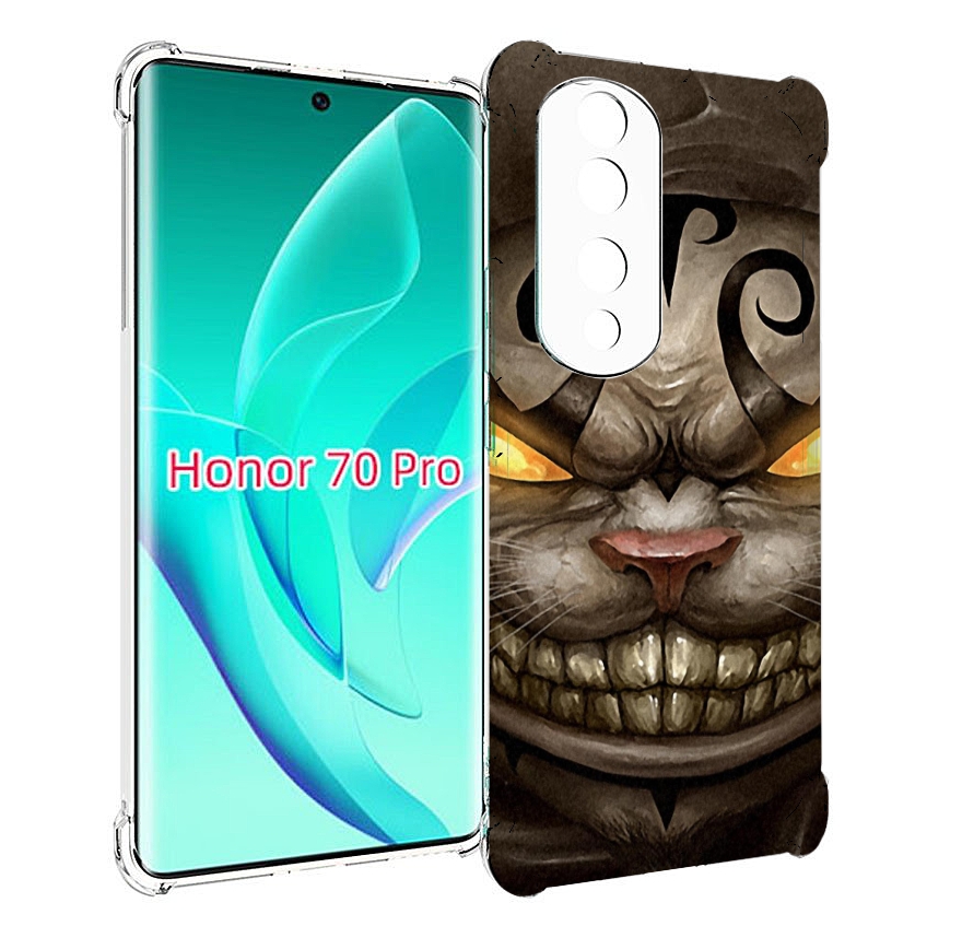

Чехол MyPads злой котик с желтыми глазами для Honor 70 Pro / 70 Pro Plus, Прозрачный, Tocco