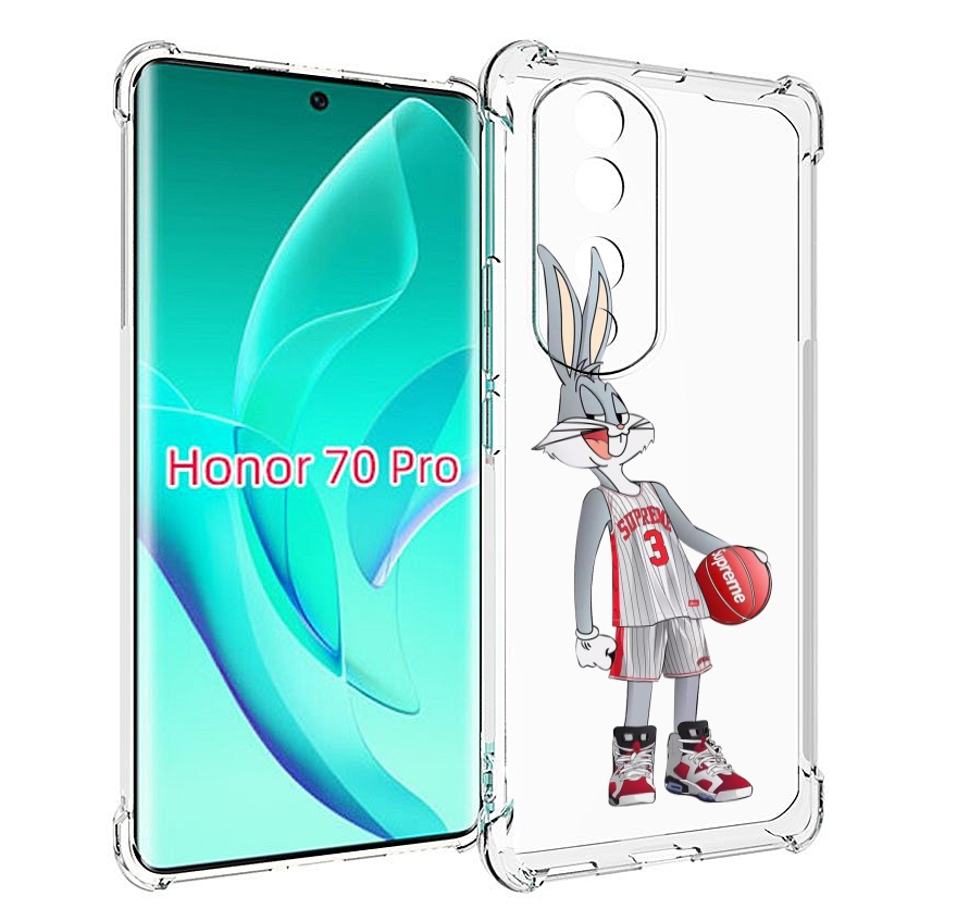 

Чехол MyPads заяц-баскетболист женский для Honor 70 Pro / 70 Pro Plus, Прозрачный, Tocco