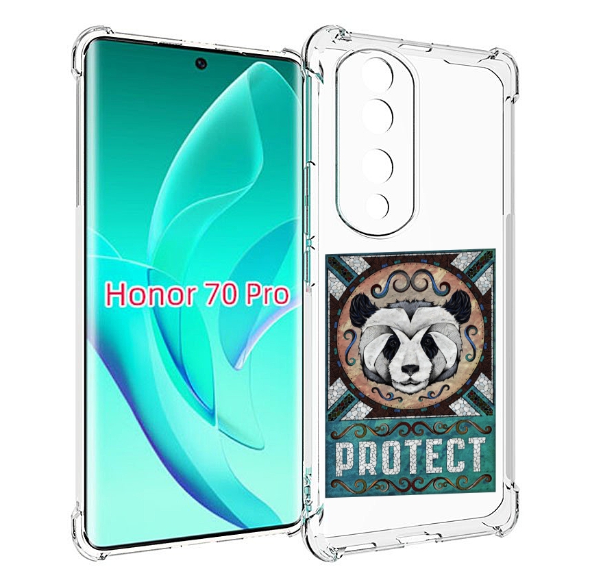 

Чехол MyPads защита панды для Honor 70 Pro / 70 Pro Plus, Прозрачный, Tocco