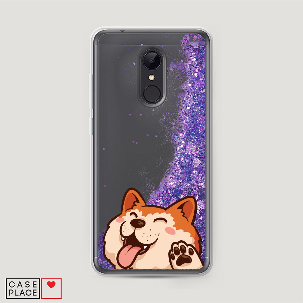 

Чехол Awog на Xiaomi Redmi 5 "Акита-ину машет", Разноцветный, 33092-1