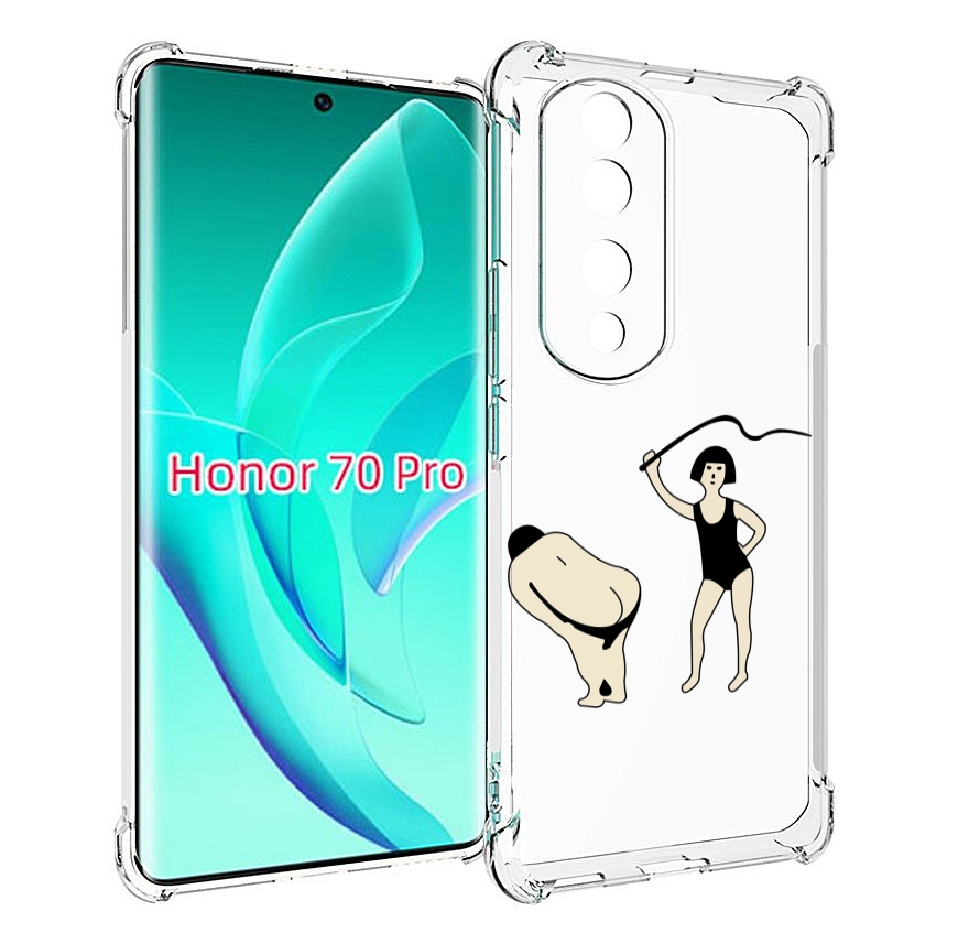 

Чехол MyPads женщина-наказывает для Honor 70 Pro / 70 Pro Plus, Прозрачный, Tocco