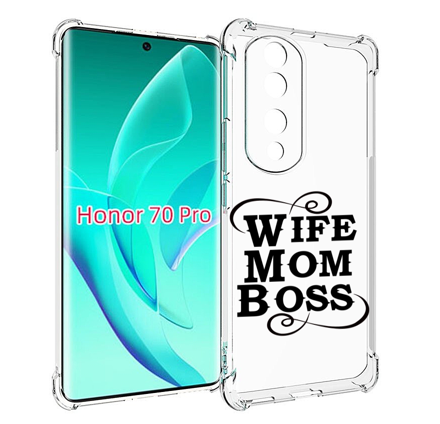 

Чехол MyPads жена-мама-босс для Honor 70 Pro / 70 Pro Plus, Прозрачный, Tocco