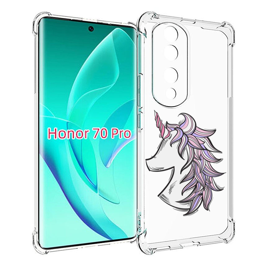 

Чехол MyPads единорог-рисунок для Honor 70 Pro / 70 Pro Plus, Прозрачный, Tocco