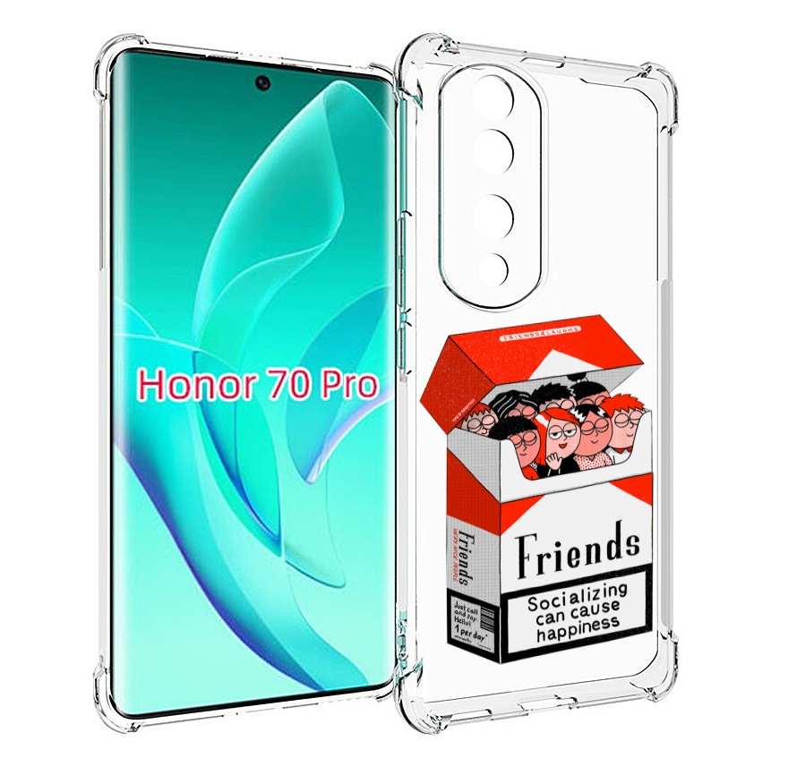

Чехол MyPads друзья для Honor 70 Pro / 70 Pro Plus, Прозрачный, Tocco