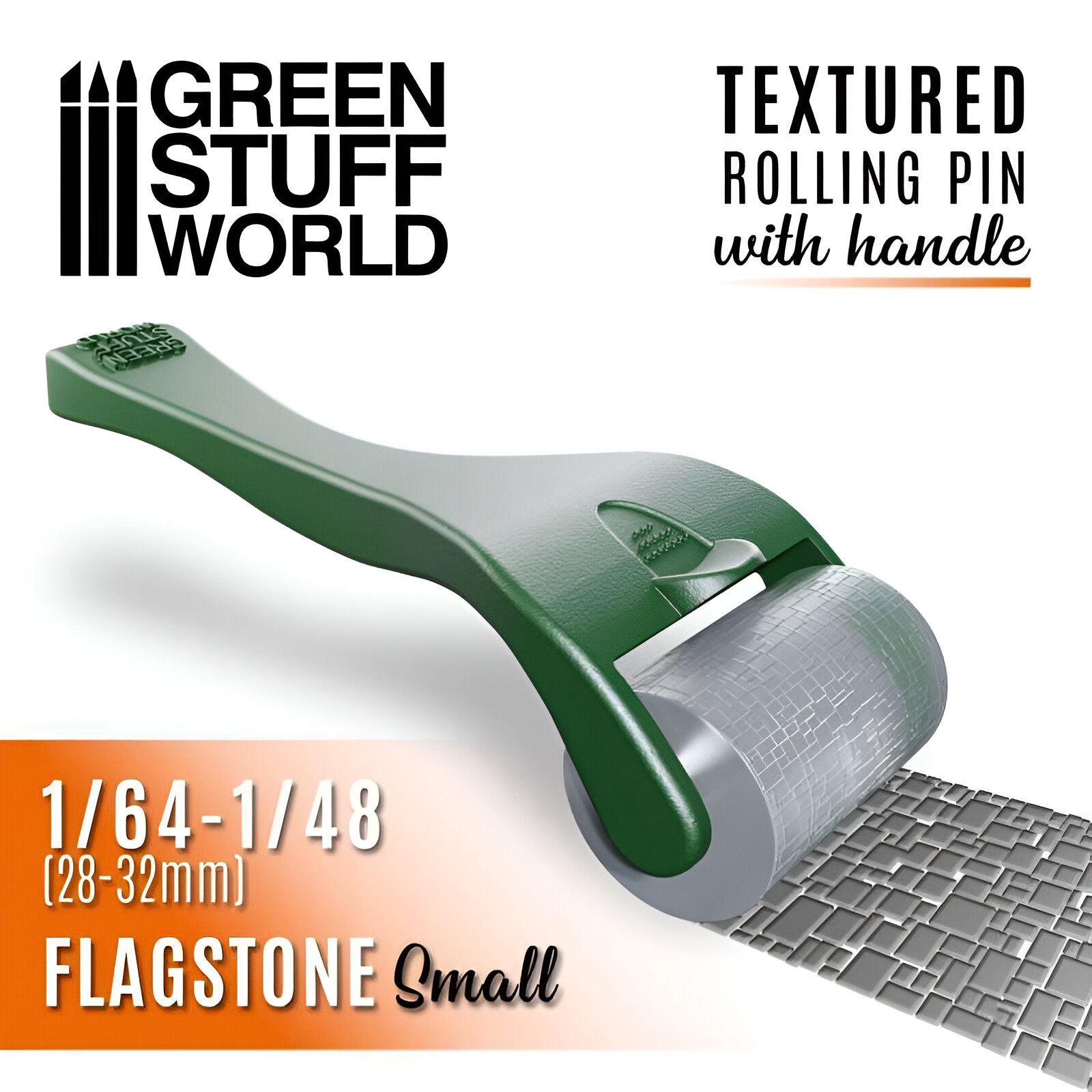 

Форма для декорирования миниатюр Green Stuff World Textured Rolling Flagstone Small, Textured Rolling