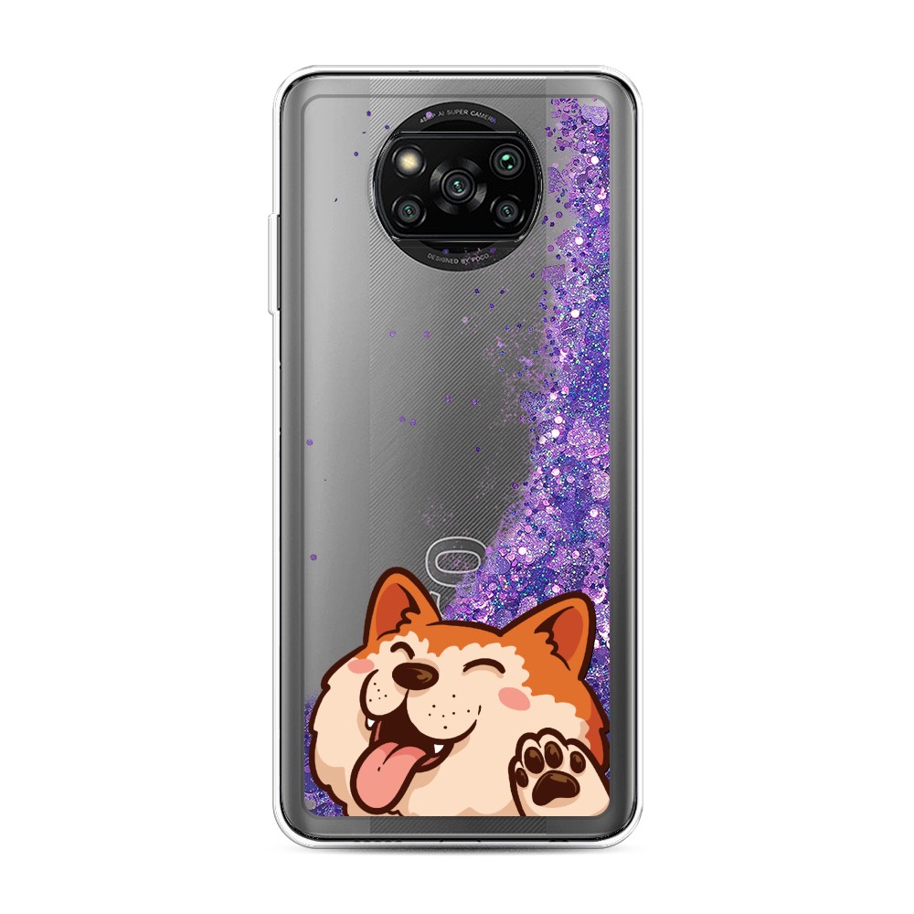 

Чехол Awog на Poco X3/X3 Pro "Акита-ину машет", Разноцветный, 310692-1