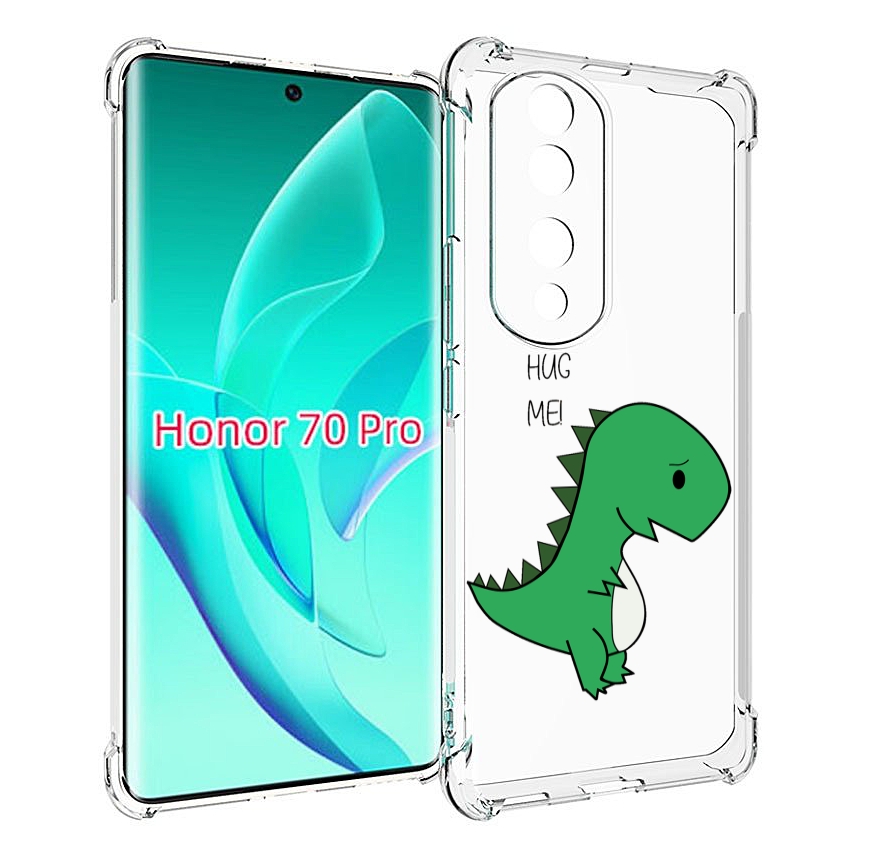 

Чехол MyPads динозаврик для Honor 70 Pro / 70 Pro Plus, Прозрачный, Tocco