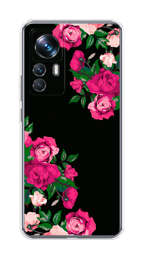 

Чехол на Xiaomi 12T Pro "Розы фуксия", Черный;розовый;зеленый, 315750-1