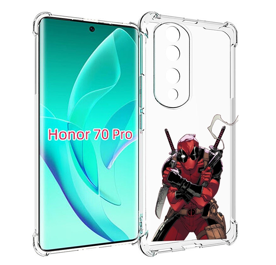 

Чехол MyPads дедпул-подмигивает для Honor 70 Pro / 70 Pro Plus, Прозрачный, Tocco
