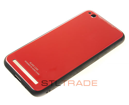 Накладка Glass Case для Xiaomi Redmi 5A красный