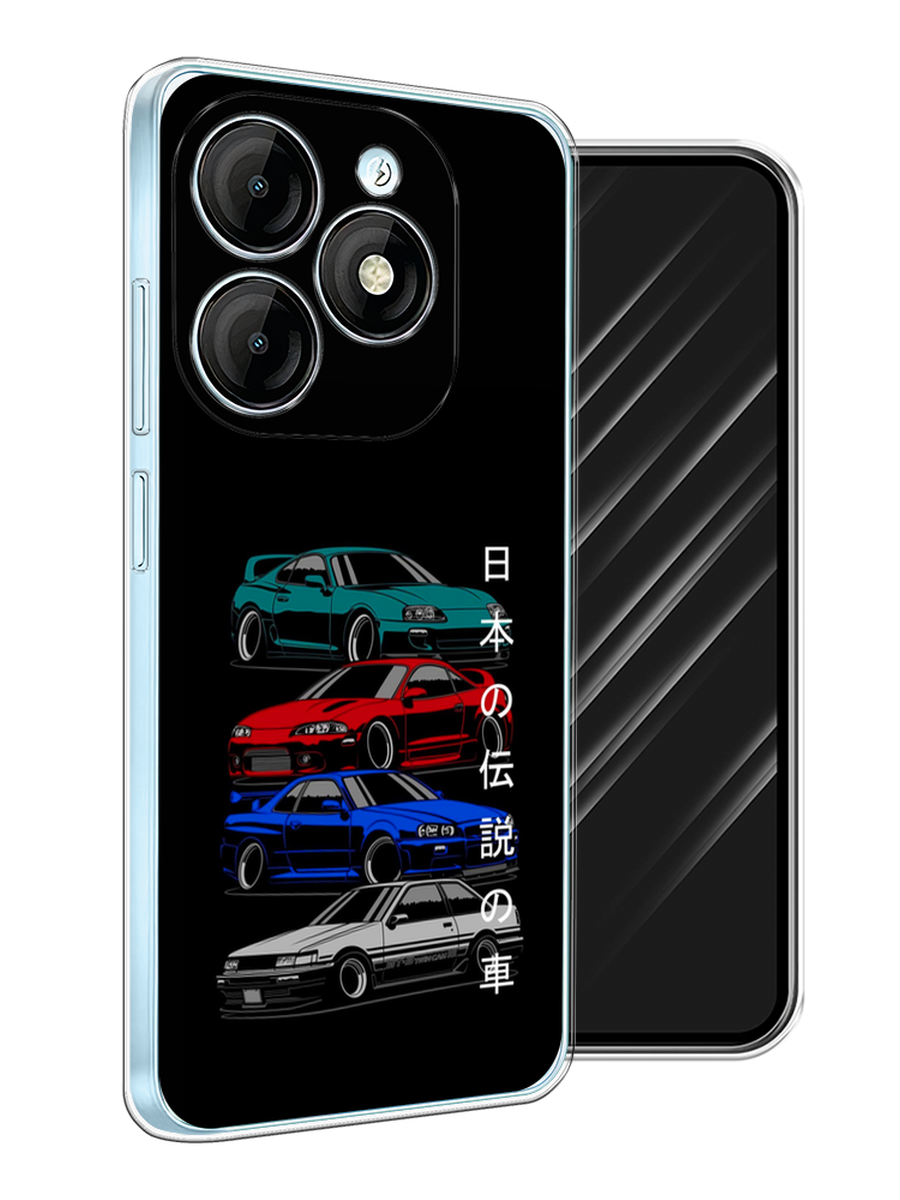

Чехол Awog на Itel P55 "JDM Legend cars", Зеленый;красный;синий, 3201850-1