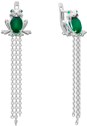 

Серьги из серебра с халцедоном PLATINA jewelry 02-4641-00-274-0200-68-Ag, 02-4641-00-274-0200-68-Ag
