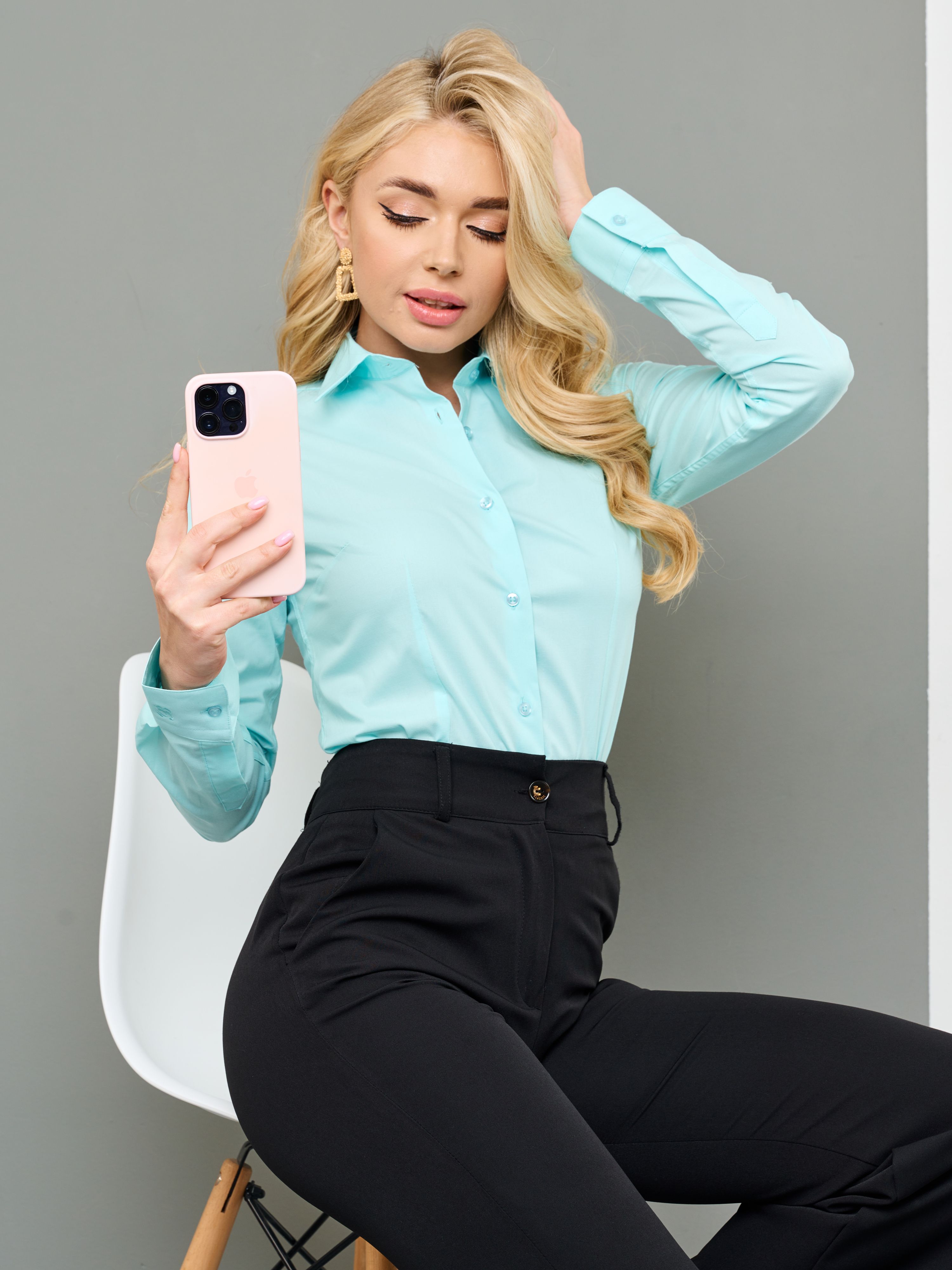

Рубашка женская BAWER RL1111073 зеленая 5XL, Зеленый, RL1111073