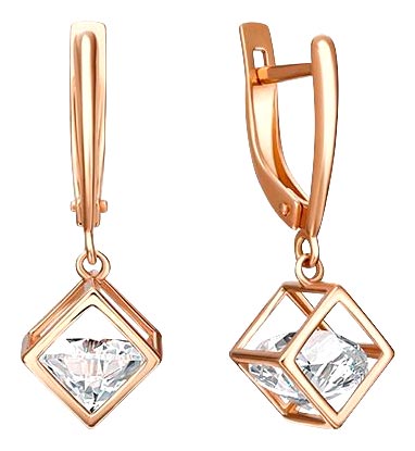 

Серьги из красного золота с фианитом PLATINA jewelry 02-4343-00-401-1110, 02-4343-00-401-1110