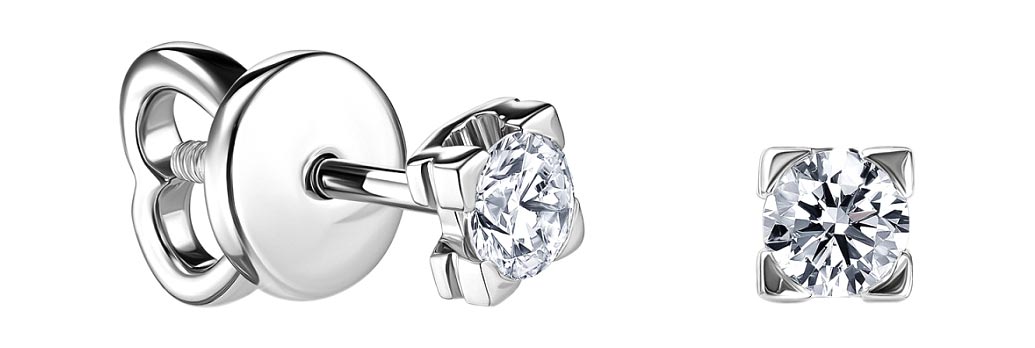 

Серьги из платины с бриллиантом Platinor 0211.30036, 0211.30036