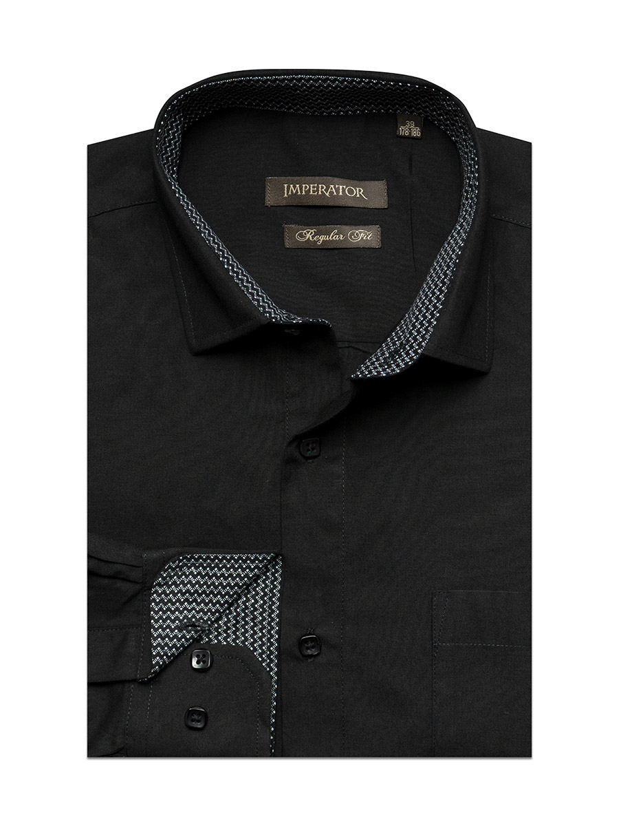 

Рубашка мужская Imperator DF420-Z sl. черная 39/178-186, Черный, DF420-Z sl.