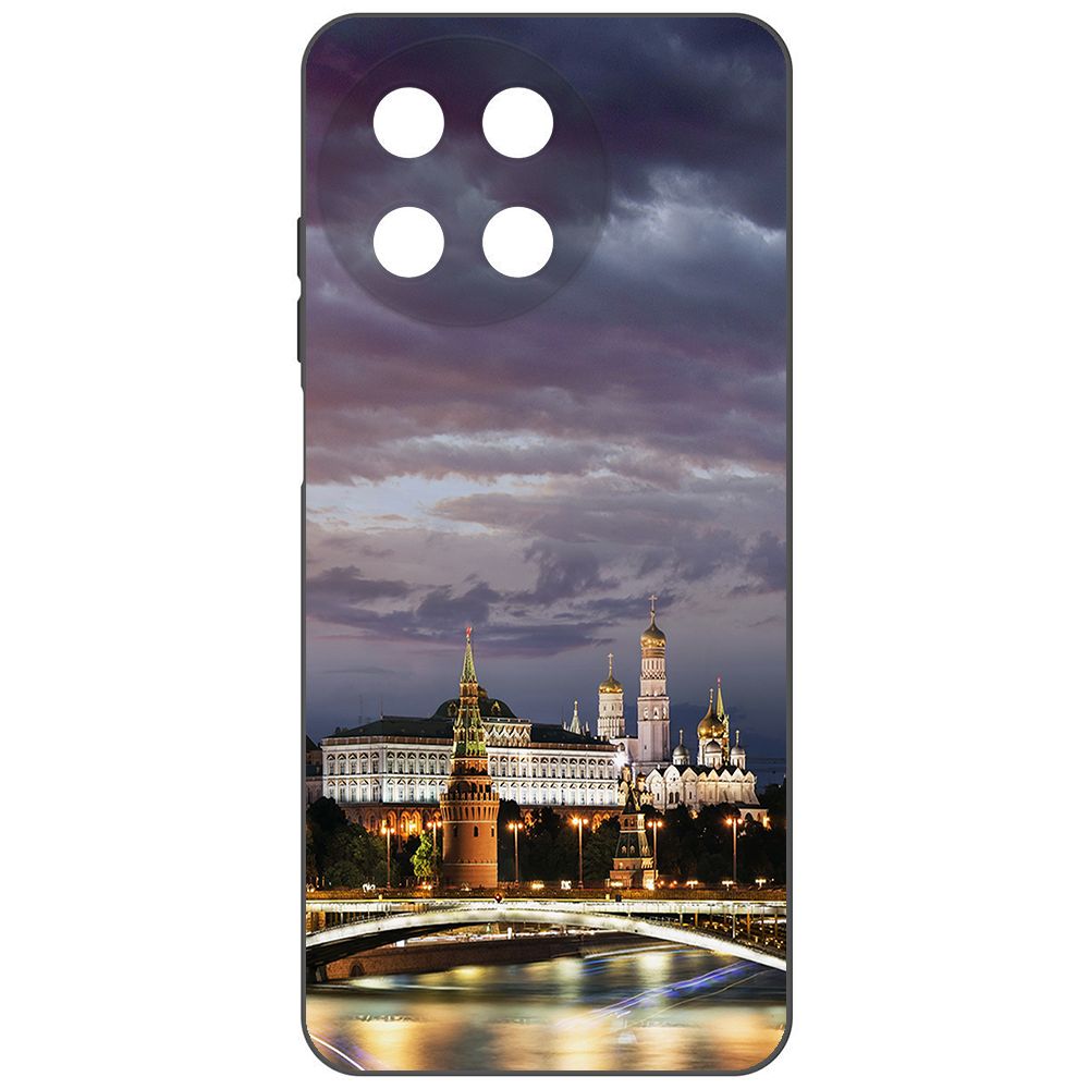 Чехол-накладка Krutoff Soft Case Россия, Московский Кремль для Realme 11 4G черный