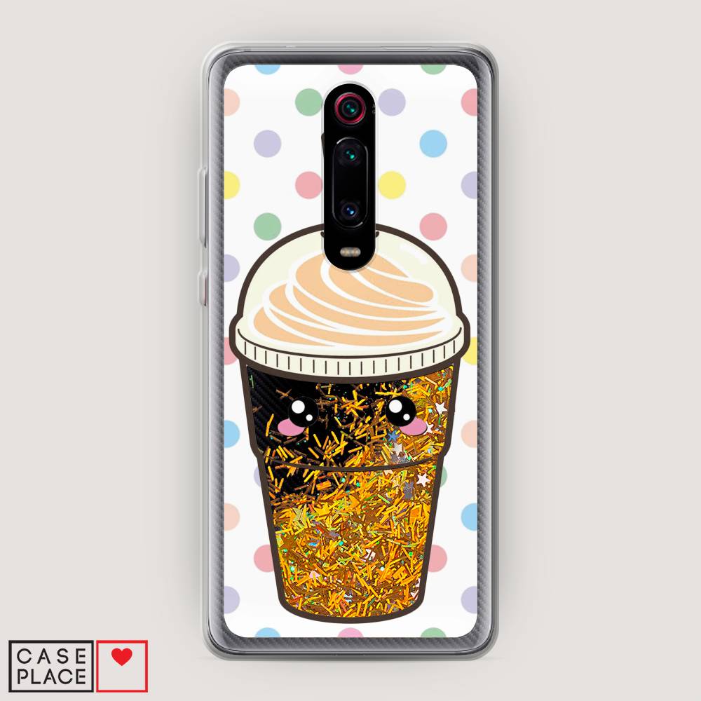 

Жидкий чехол с блестками "Милый стакан" на Xiaomi Mi 9T Pro, 35890-1