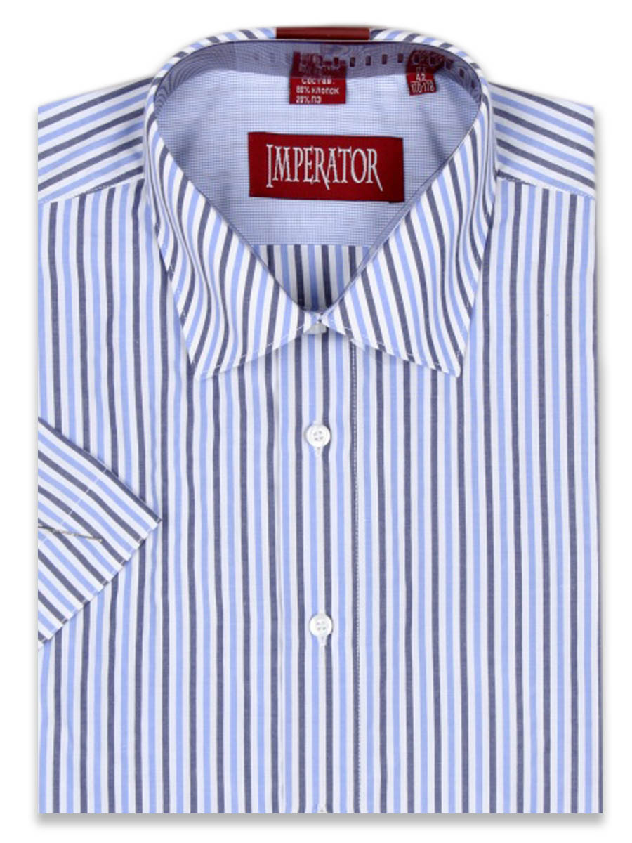 

Рубашка мужская Imperator Agent 002-K sl. голубая 38/170-178, Голубой, Agent 002-K sl.