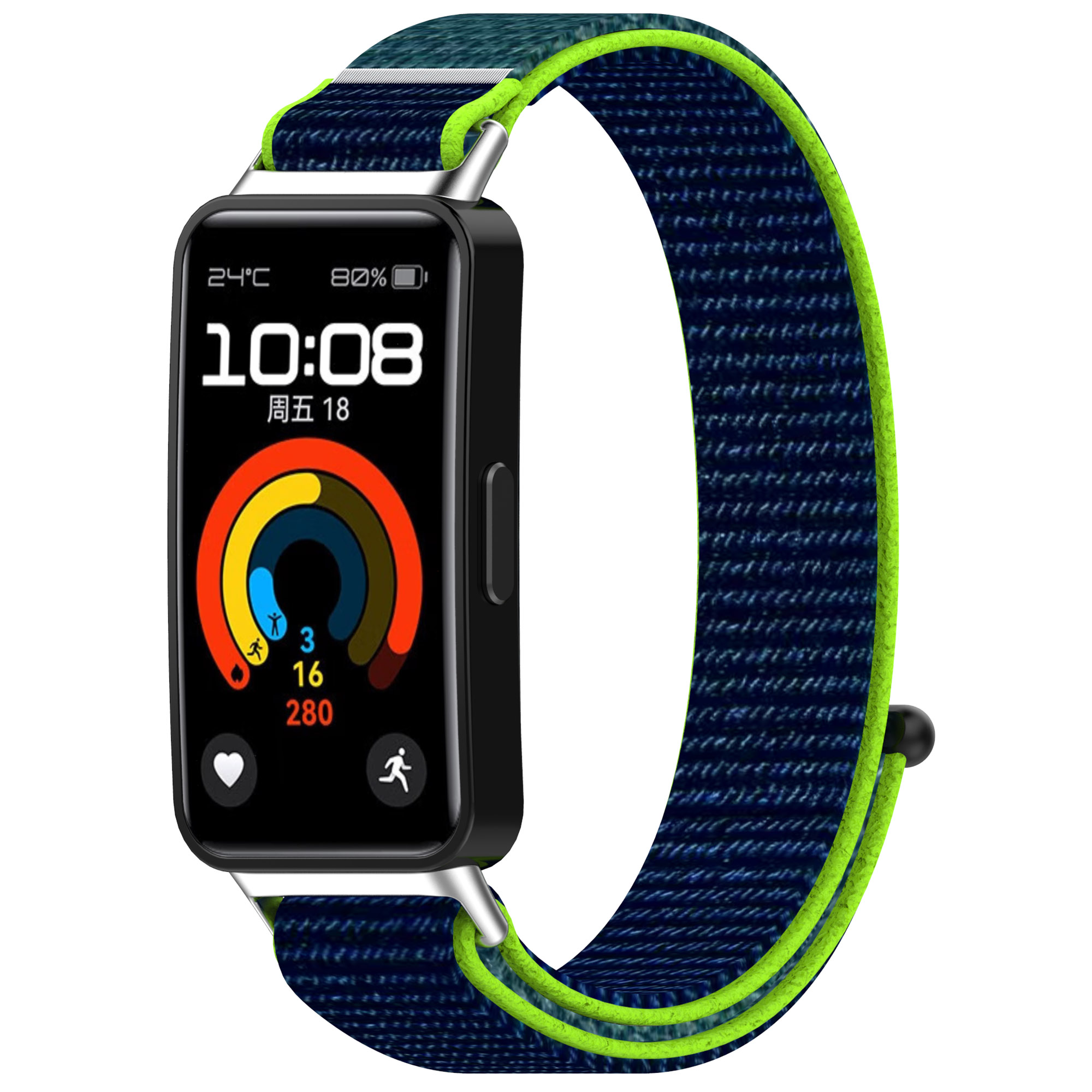 

Ремешок на липучке для Huawei Band 8/9, разноцветный, Синий;зеленый, Band 8/9