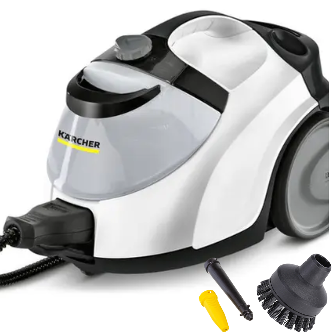 

Пароочиститель Karcher SC 5 EasyFix белый, SC 5 EasyFix+2 насадки IVAHAVI